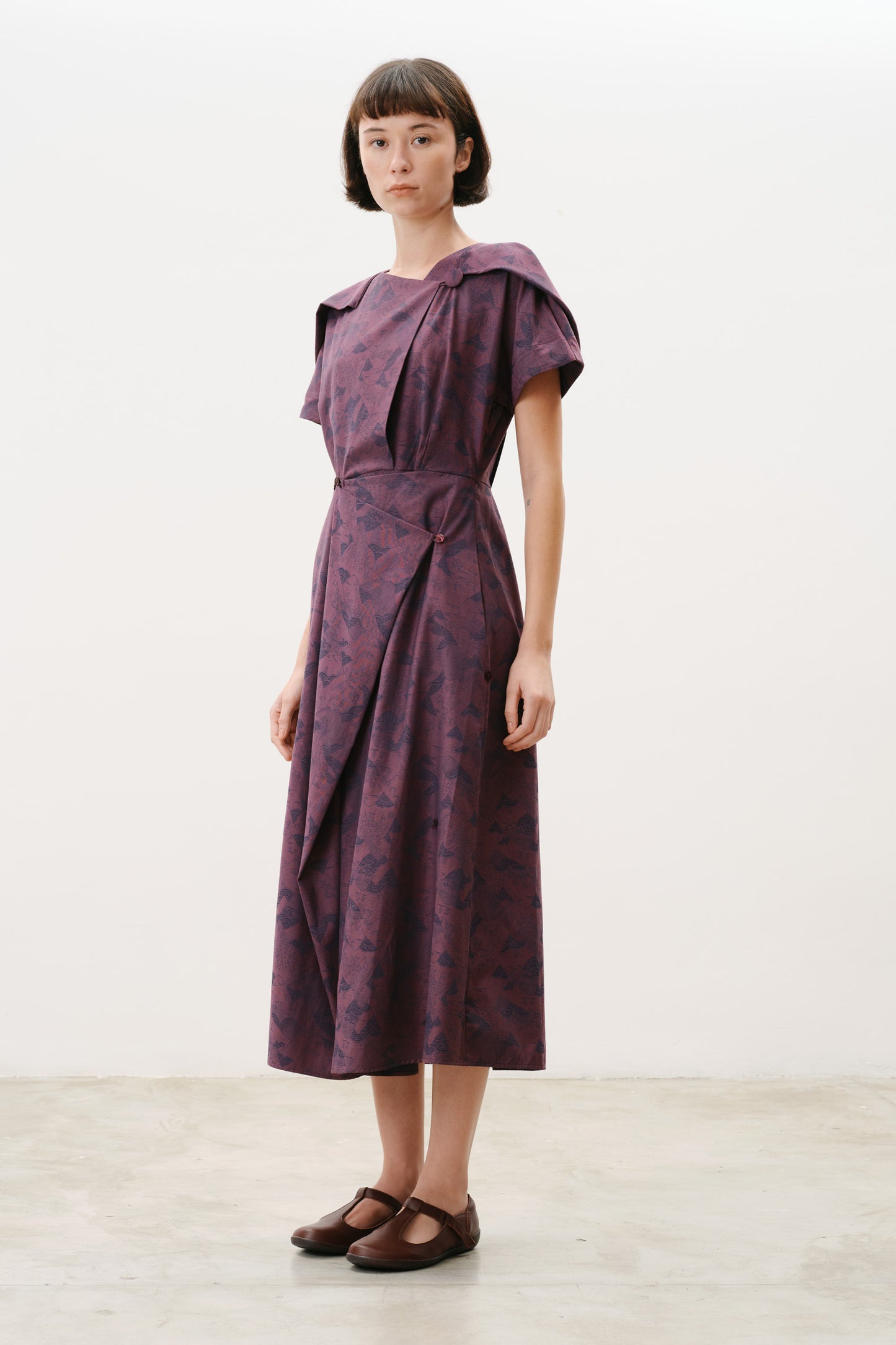 Vestido Tsuru Ameixa