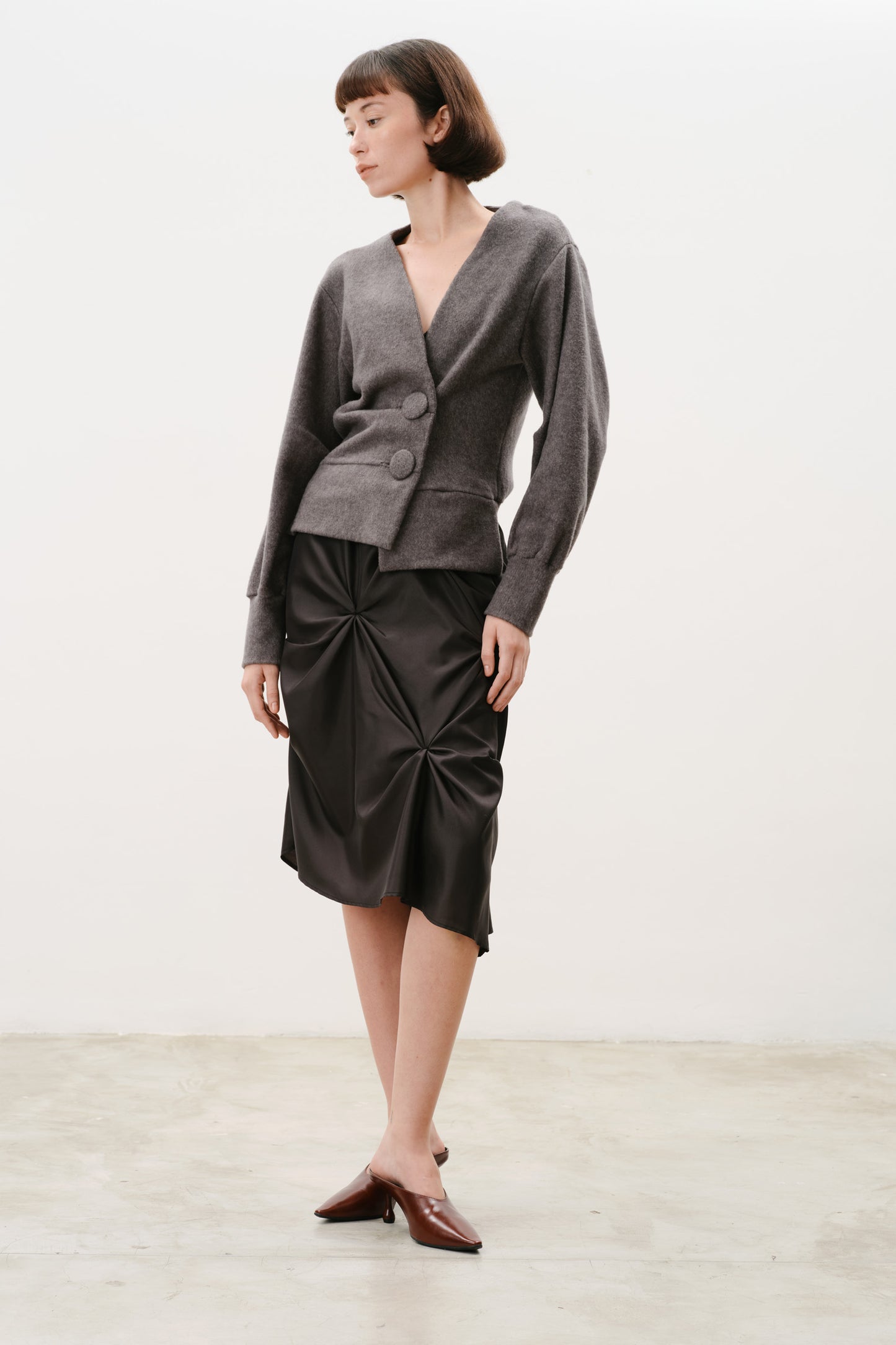 Cardigan Luna Cinza