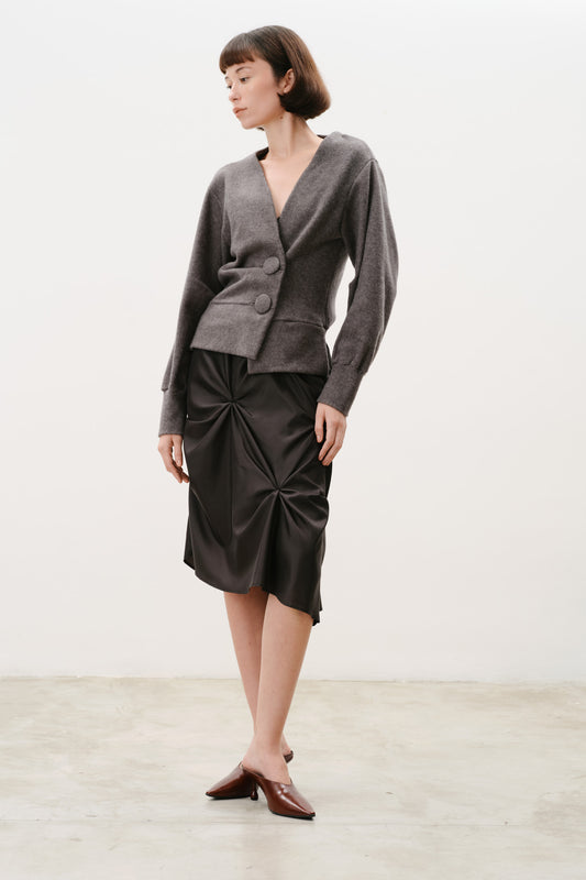 Cardigan Luna Cinza