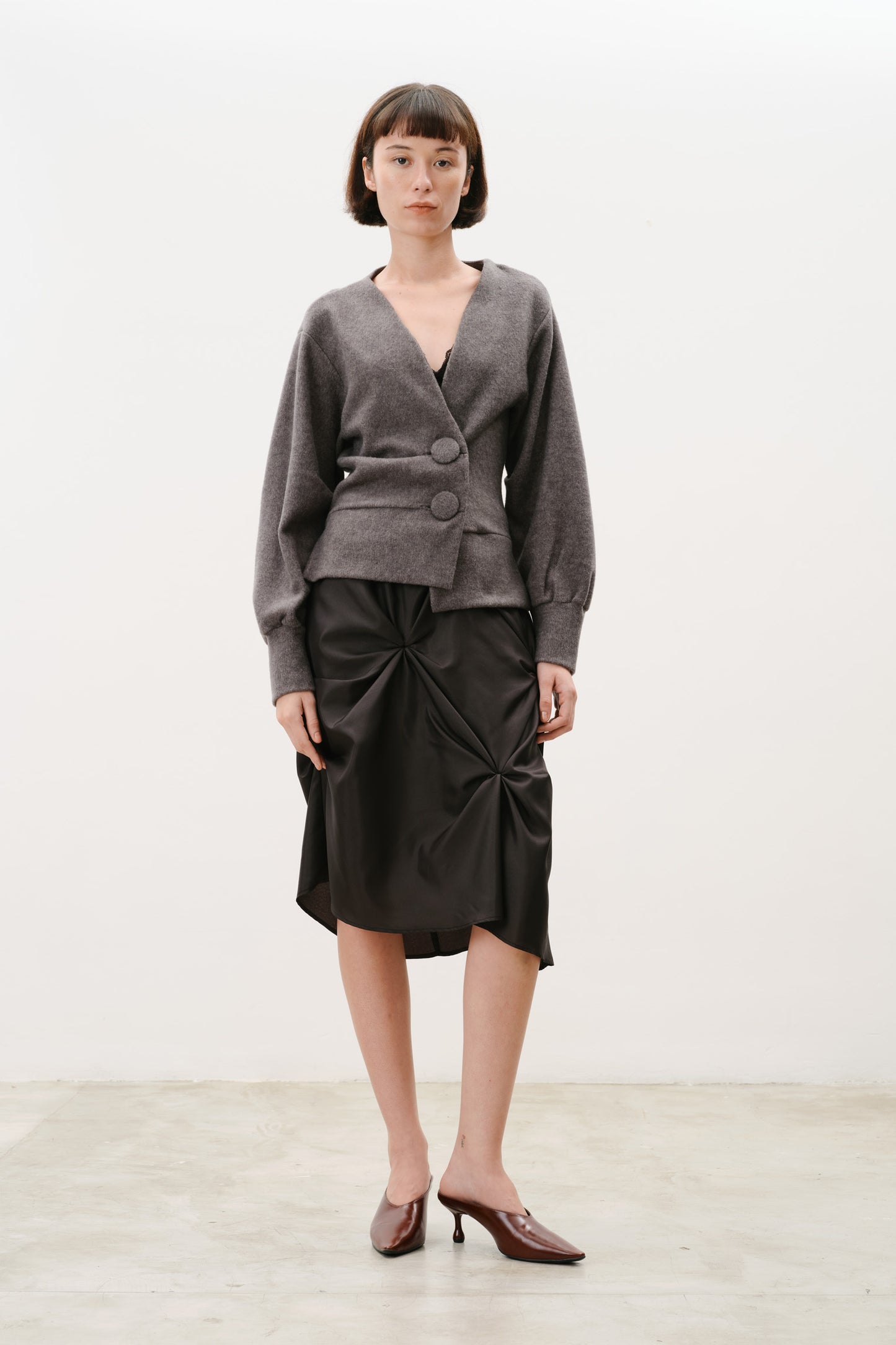 Cardigan Luna Cinza
