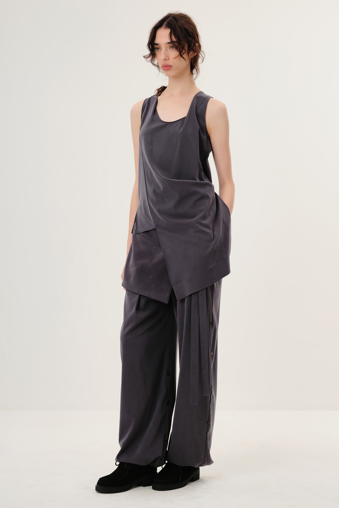 Blusa Orfeu Cinza Índigo