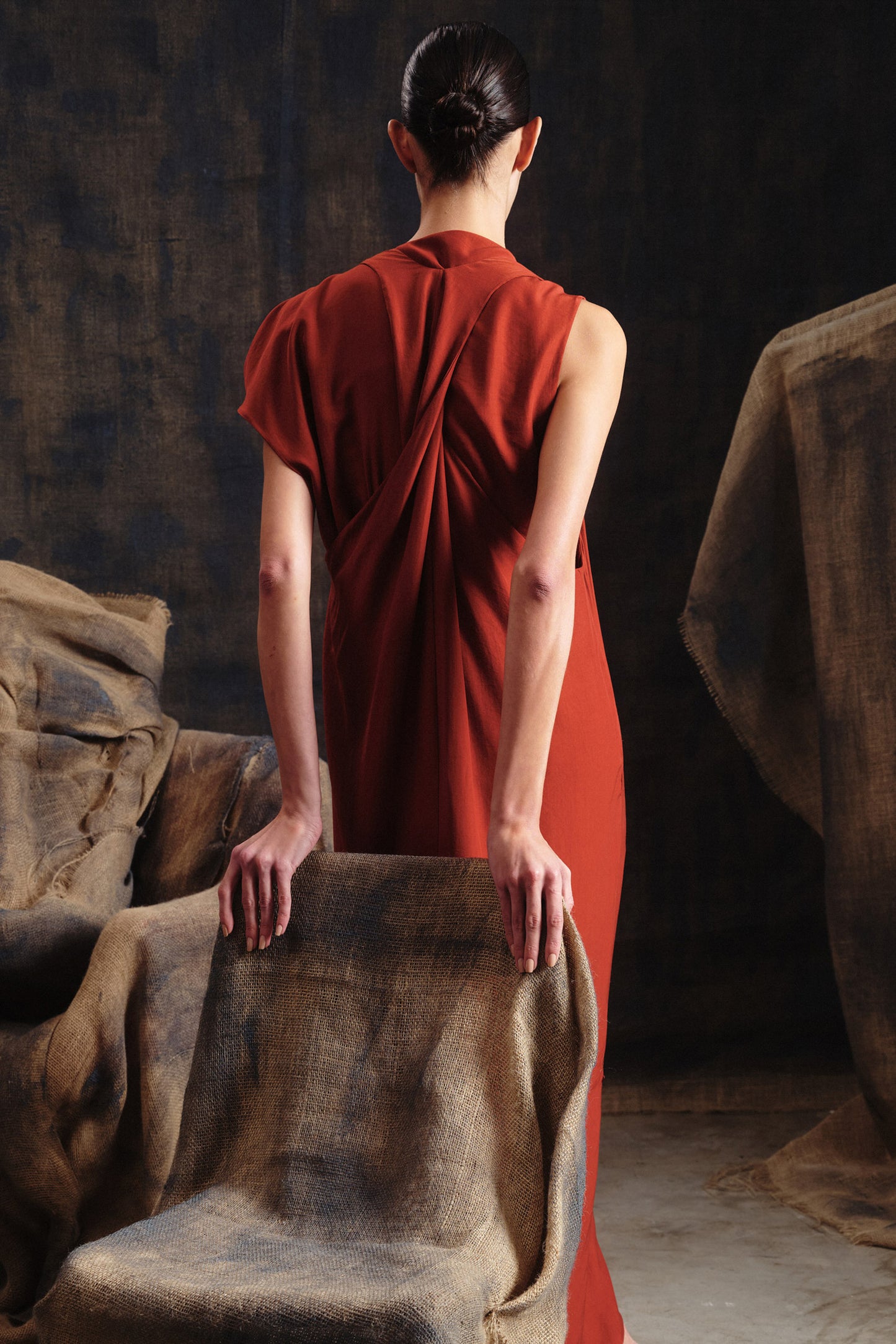 Vestido Teodora Urucum