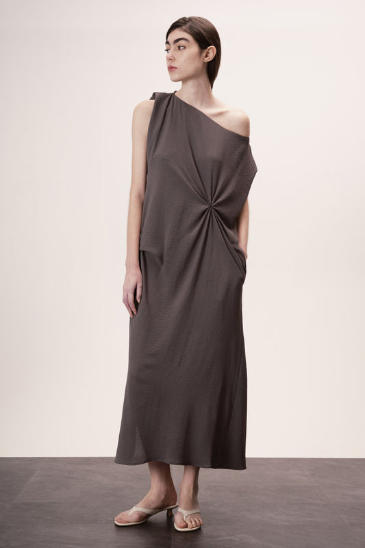 Vestido Iole Cinza