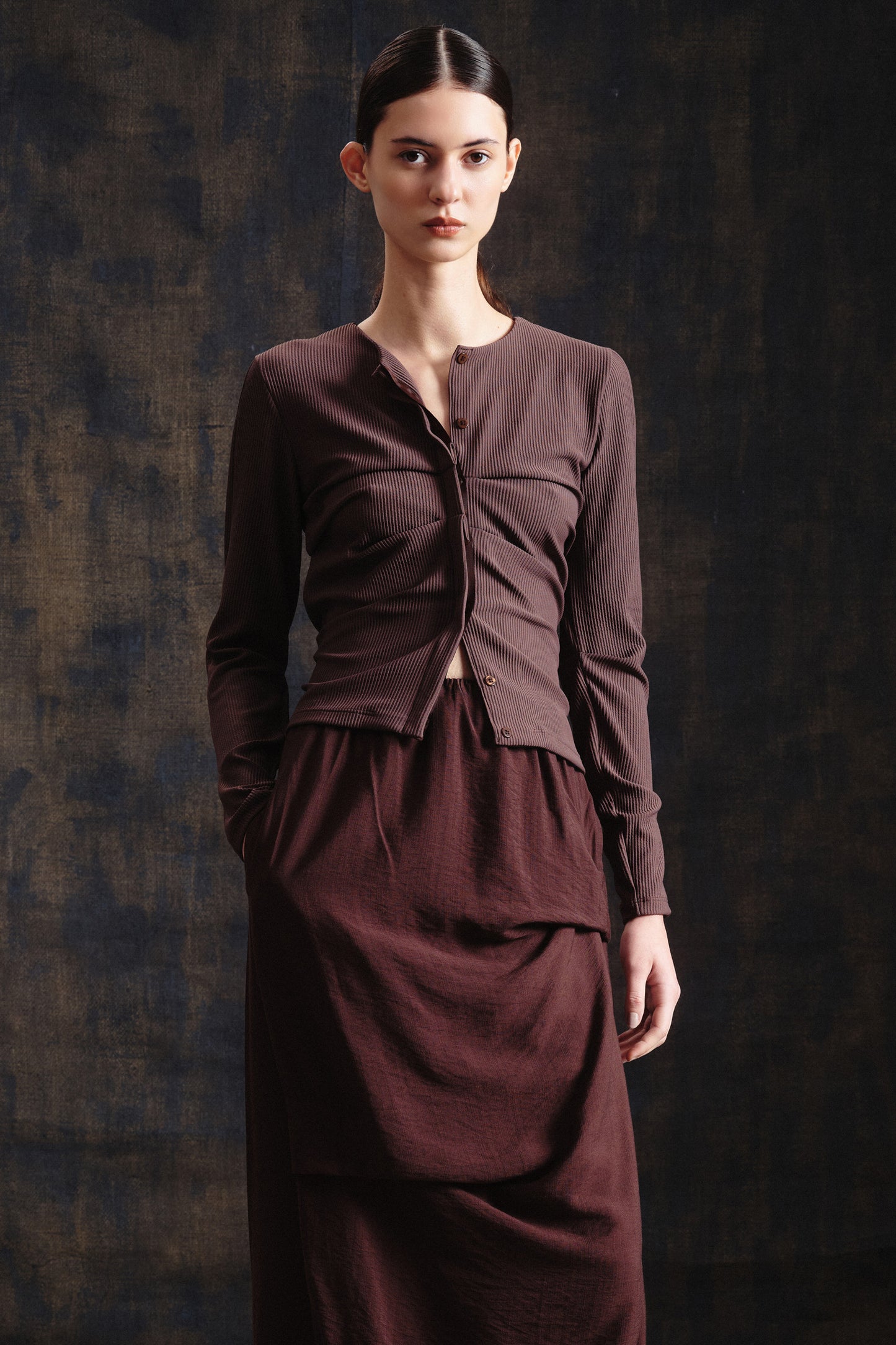 Cardigan Nina Marrom