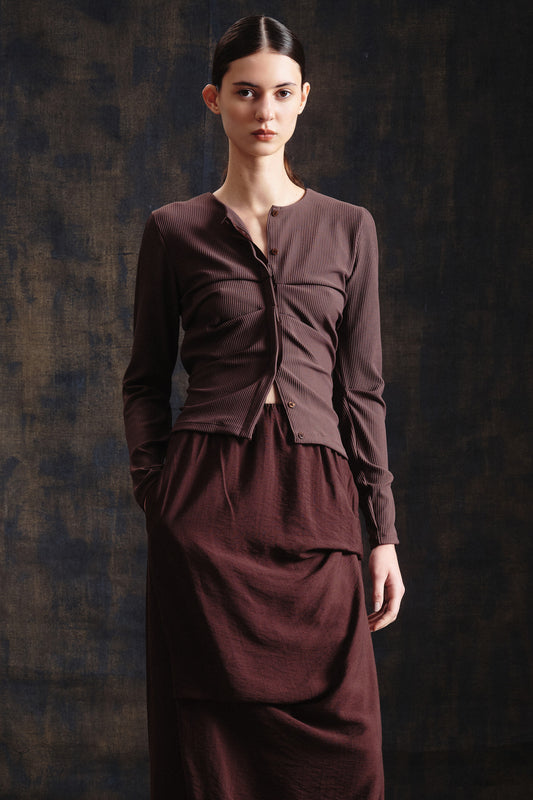 Cardigan Nina Marrom