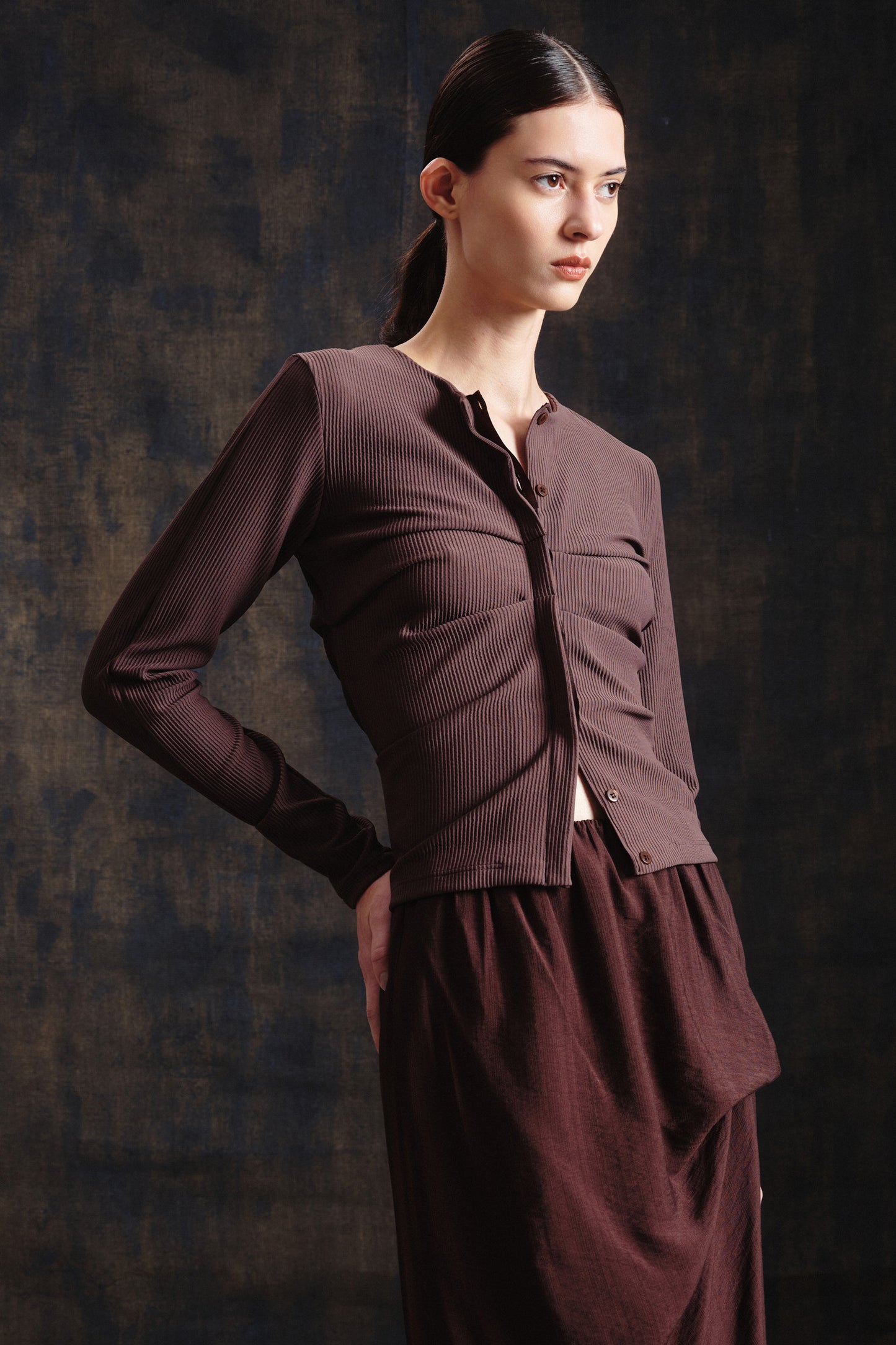 Cardigan Nina Marrom