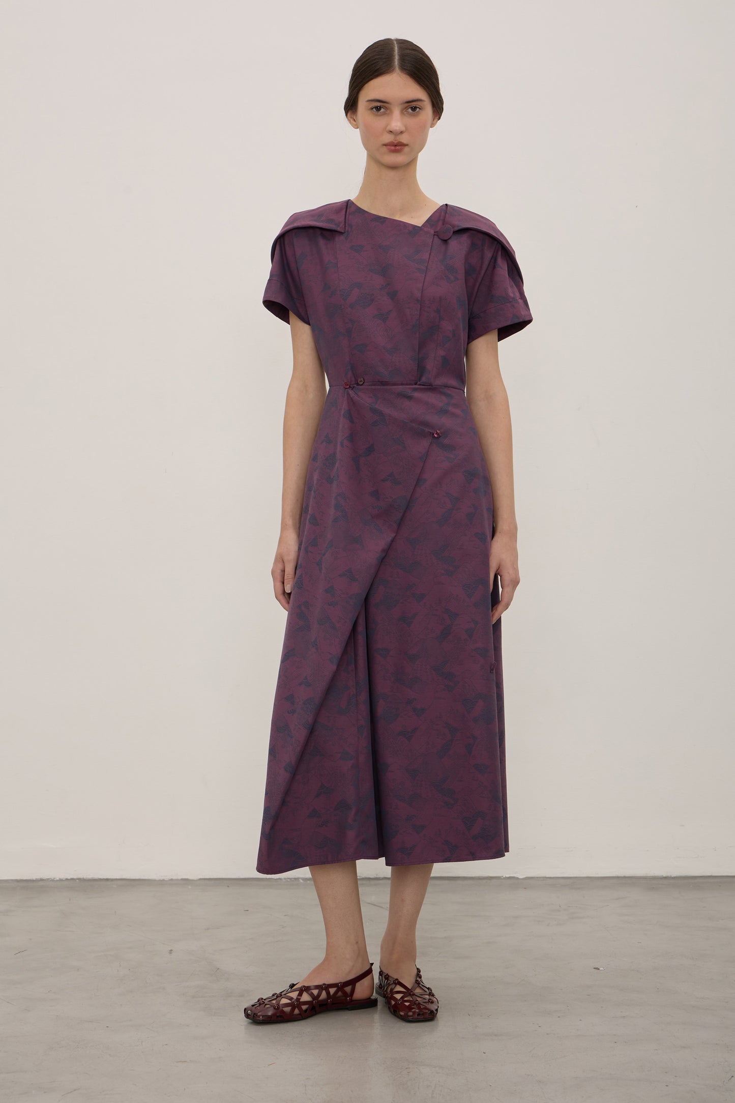 Vestido Tsuru Ameixa