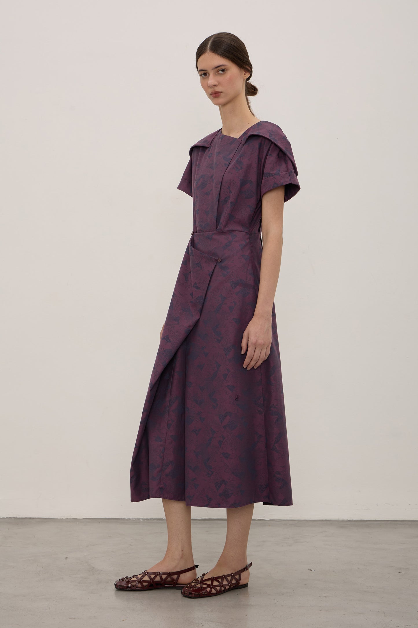 Vestido Tsuru Ameixa