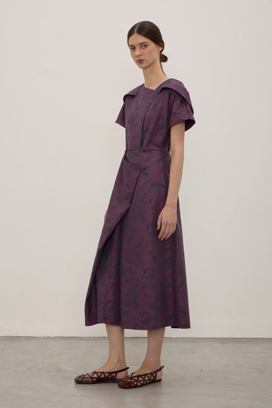 Vestido Tsuru Ameixa