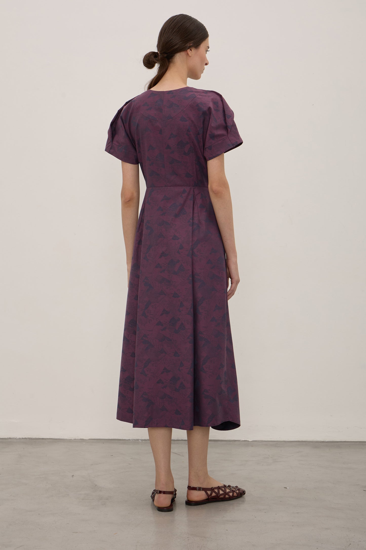 Vestido Tsuru Ameixa
