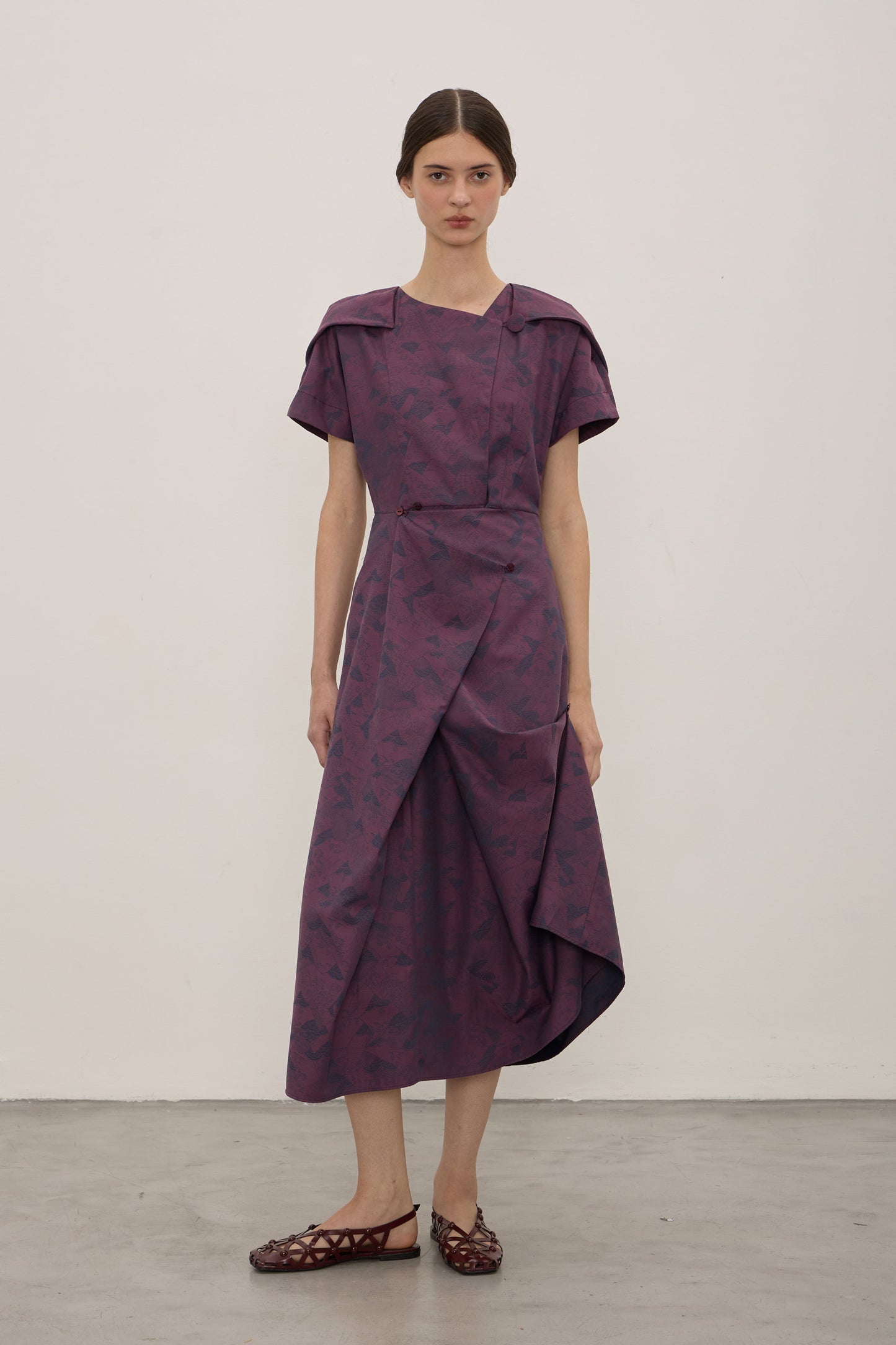 Vestido Tsuru Ameixa