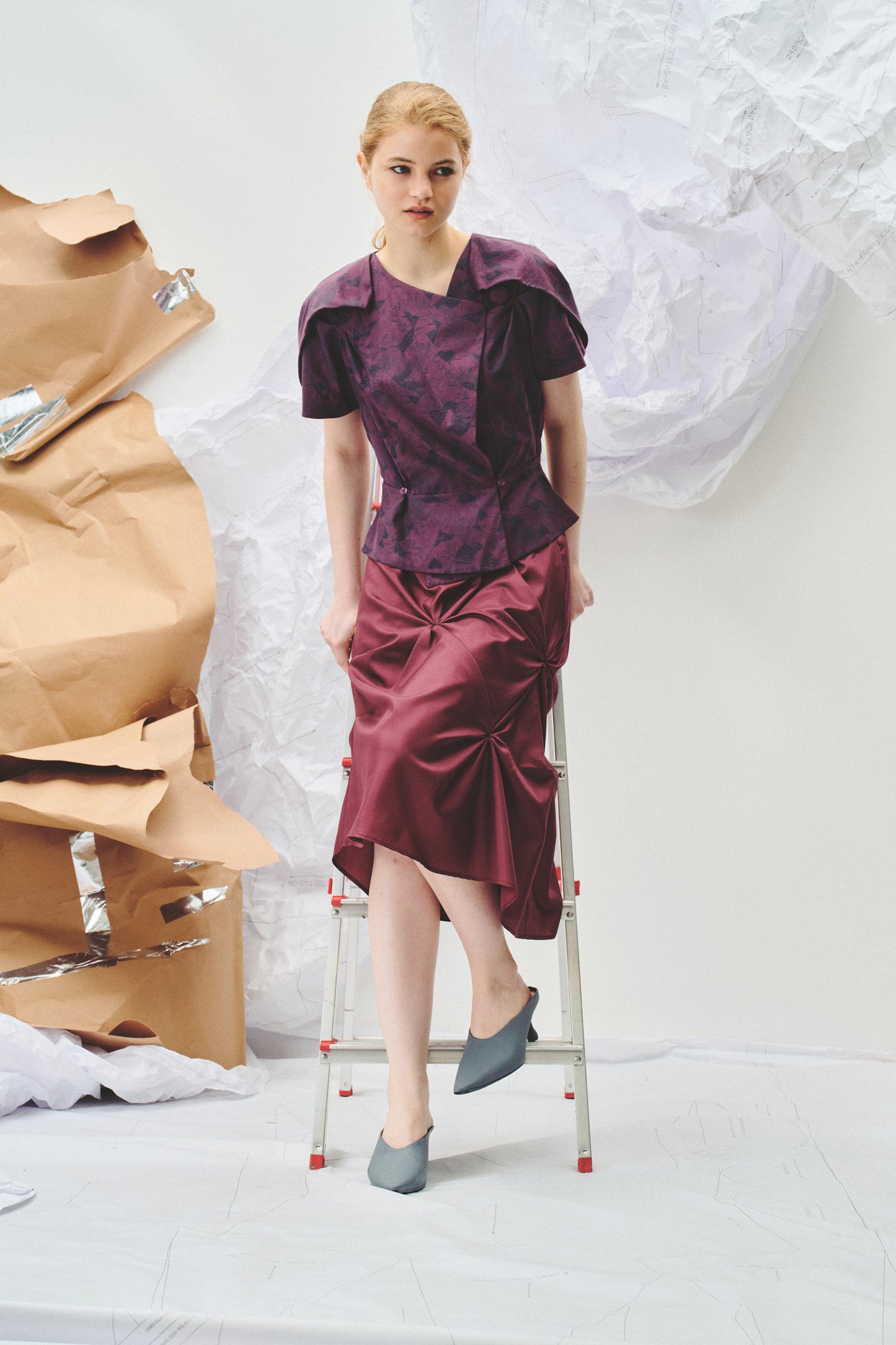 Blusa Tsuru Ameixa
