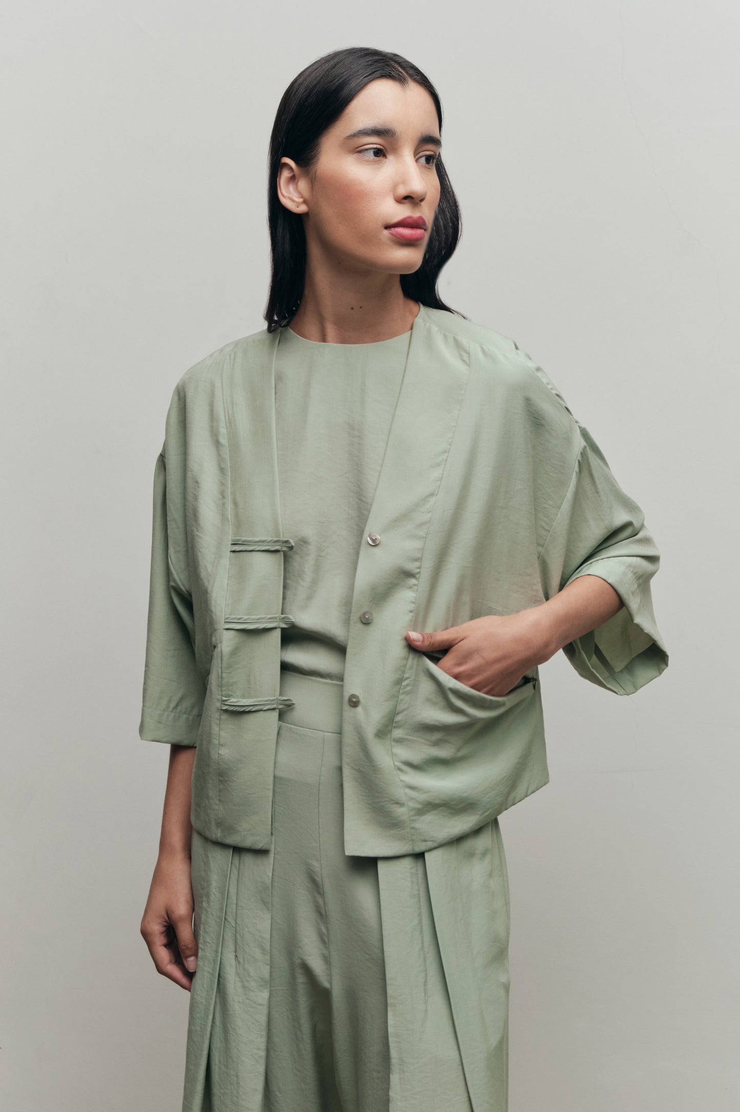 Kimono Duna Verde-menta