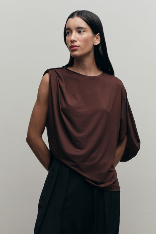 Blusa Casulo Marrom