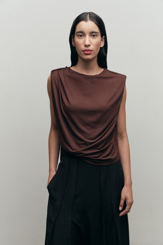 Blusa Casulo Marrom