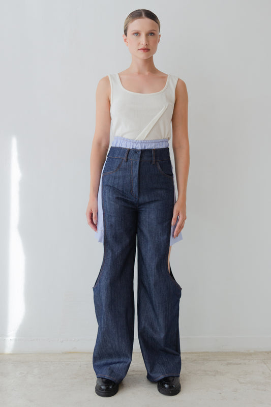 calça denim yong
